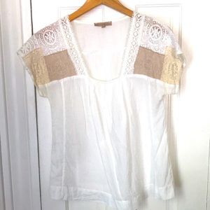 Sandro Embroidered Top, Sz 4-6 US